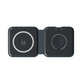 FixPremium - MagSafe Duo pre iPhone a Apple Watch, čierna