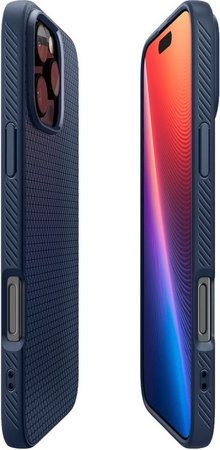 Spigen - Puzdro Liquid Air pre iPhone 16 Pro, navy blue