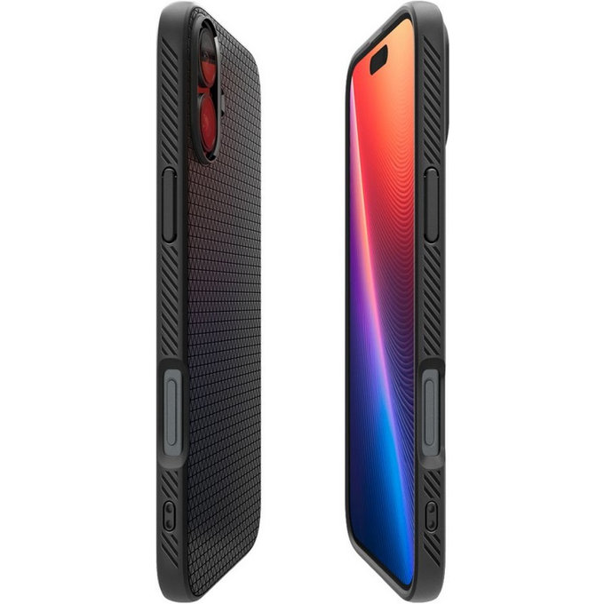 Spigen - Puzdro Liquid Air pre iPhone 16, matte black
