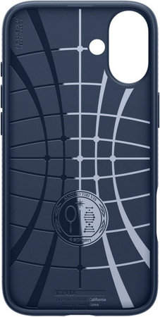 Spigen - Puzdro Liquid Air pre iPhone 16, navy blue