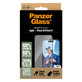 Tvrdené sklo UWF s aplikátorom pre iPhone 16/15, Čierna, PanzerGlass