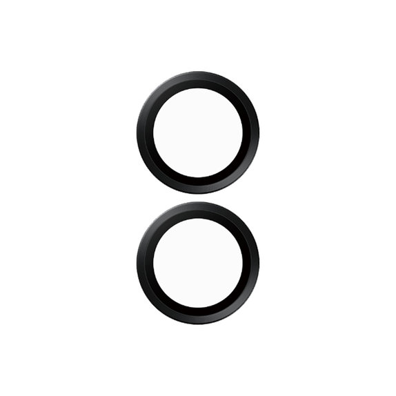 PanzerGlass - Ochranný Kryt Objektívu Fotoaparátu Hoops pre iPhone 16 a 16 Plus, čierna