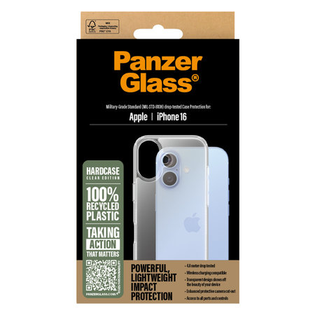 PanzerGlass - Puzdro HardCase pre iPhone 16, transparentná