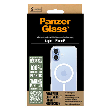 PanzerGlass - Puzdro HardCase s MagSafe pre iPhone 16, transparentná