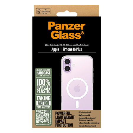 PanzerGlass - Puzdro HardCase s MagSafe pre iPhone 16 Plus, transparentná