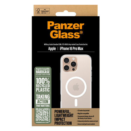 PanzerGlass - Puzdro HardCase s MagSafe pre iPhone 16 Max Pro, transparentná