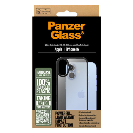 PanzerGlass - Puzdro HardCase pre iPhone 16 čierna