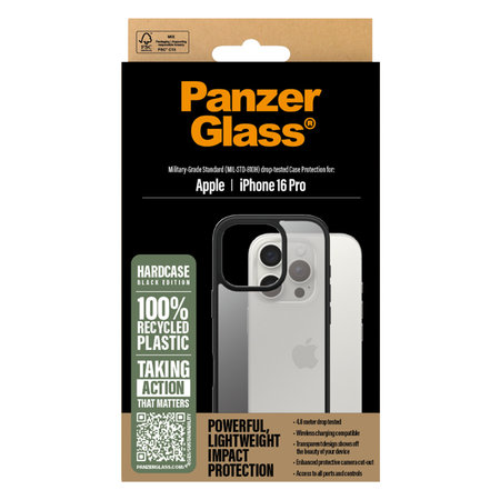 PanzerGlass - Puzdro HardCase pre iPhone 16 Pro, čierna