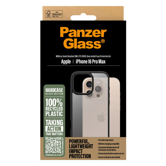 PanzerGlass - Puzdro HardCase pre iPhone 16 Pro Max, čierna