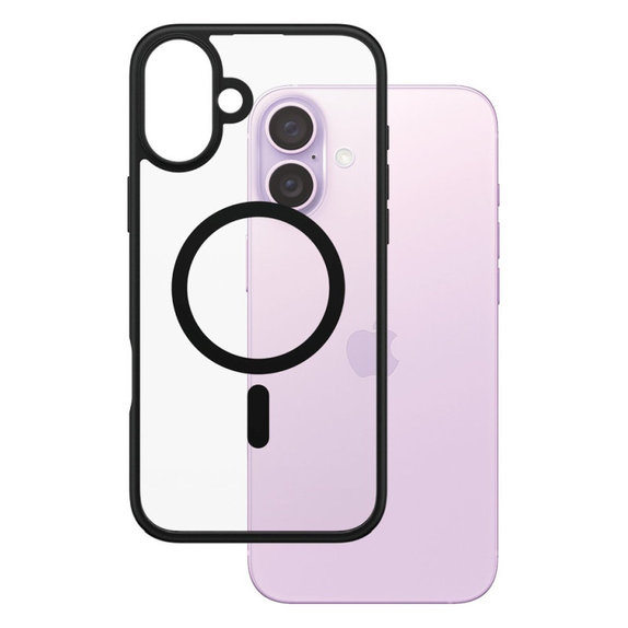 Puzdro HardCase s MagSafe pre iPhone 16 Plus, Čierna, PanzerGlass