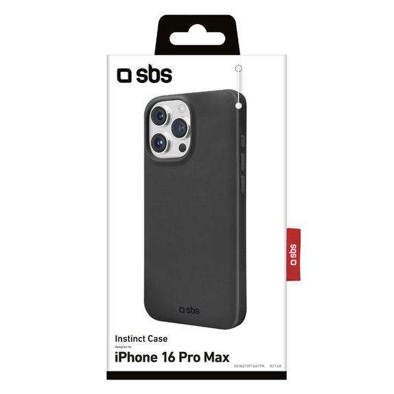 SBS - Puzdro Instinct pre iPhone 16 Pro Max, čierna