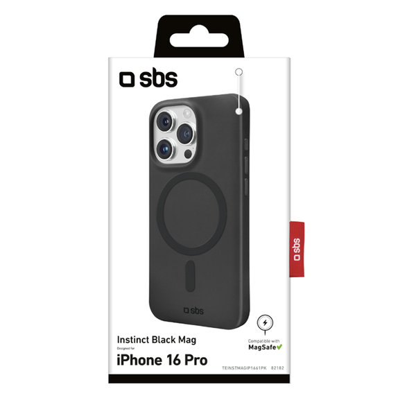 SBS - Puzdro Instinct Mag s MagSafe pre iPhone 16 Pro, čierna