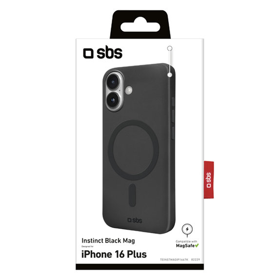 SBS - Puzdro Instinct Mag s MagSafe pre iPhone 16 Plus, čierna
