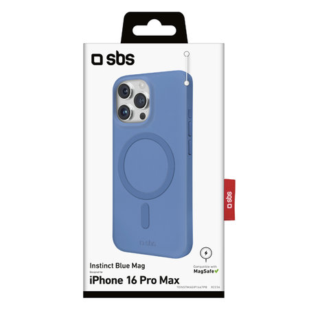 SBS - Puzdro Instinct Mag s MagSafe pre iPhone 16 Pro Max, modra