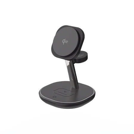 FixPremium - MagSafe Nabíjací Stojan s Qi2, čierna