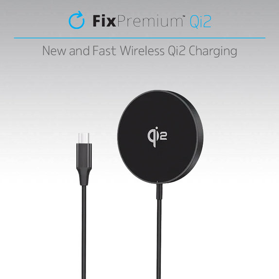 FixPremium - MagSafe Nabíjačka s Qi2, čierna
