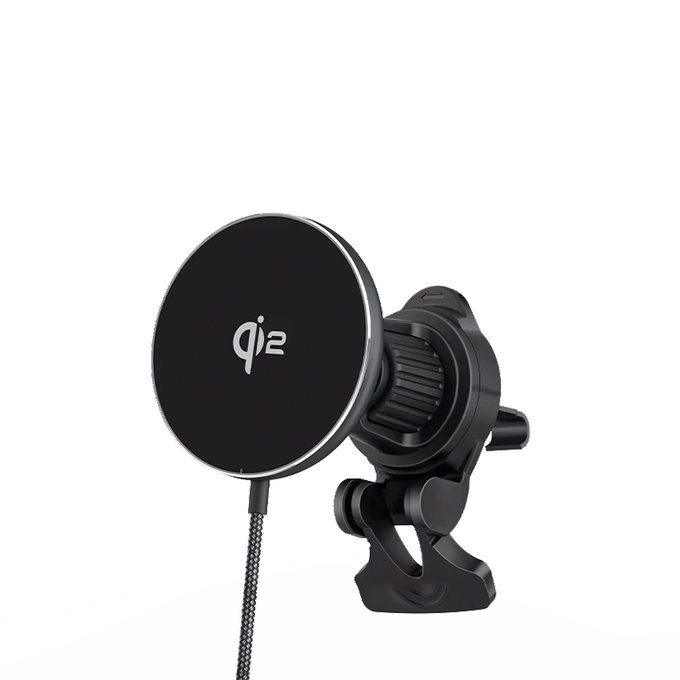 FixPremium - MagSafe Nabíjačka do Auta s Qi2, čierna