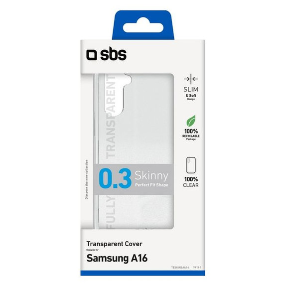 SBS - Puzdro Skinny pre Samsung Galaxy A16, transparentná