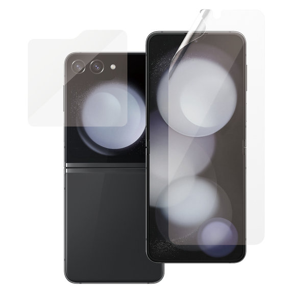 Ochranná fólia UWF a tvrdené sklo pre Samsung Galaxy Z Flip6, Číra, SAFE by PanzerGlass
