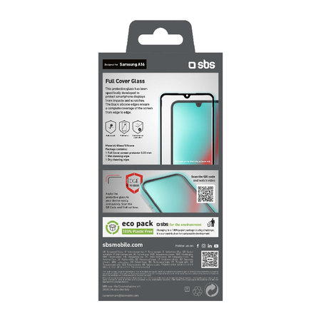 SBS - Tvrdené sklo Full Cover pre Samsung Galaxy A17, A16 a A26, čierna