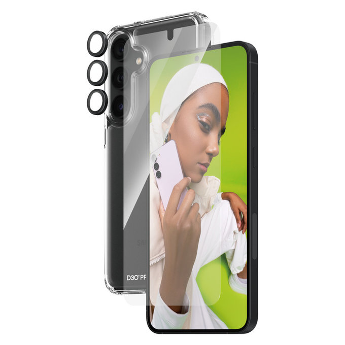 Bundle Hoops + Tvrdené sklo UWF + Hard Case D3O pre Samsung Galaxy S24+, PanzerGlass