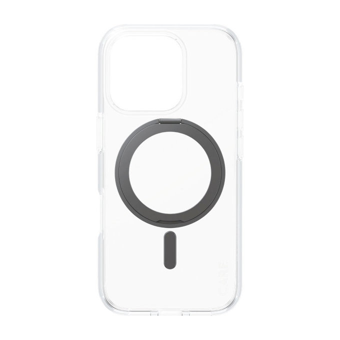Puzdro Kickstand s MagSafe pre iPhone 16 Pro, Čierna, CARE