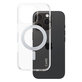 Puzdro Kickstand s MagSafe pre iPhone 16 Pro, Strieborná, CARE