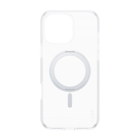 Puzdro Kickstand s MagSafe pre iPhone 16 Pro Max, Strieborná, CARE