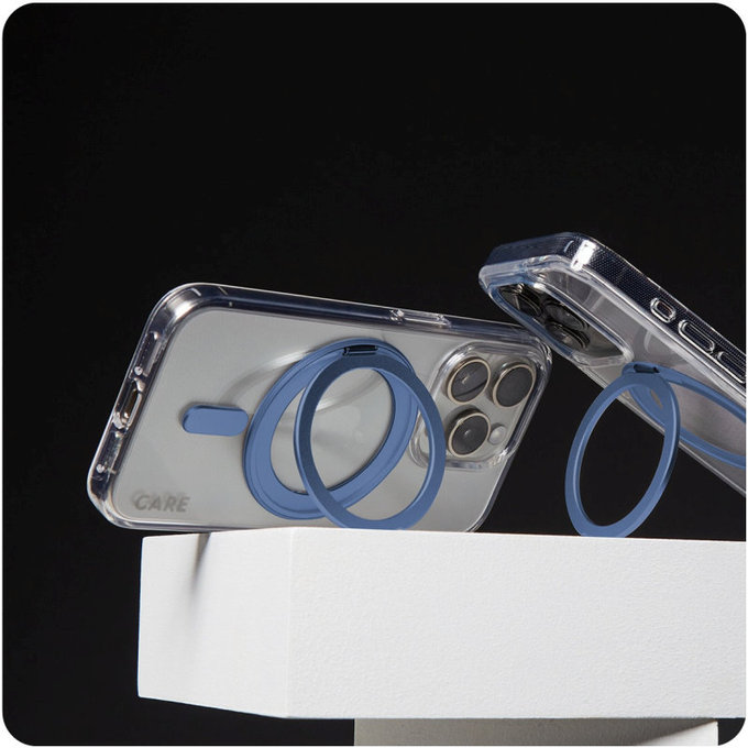Puzdro Kickstand s MagSafe pre iPhone 16 Pro Max, Modrá, CARE