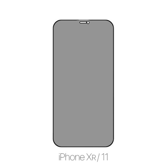 FixPremium Privacy Anti-Spy Glass - Tvrdené Sklo pre iPhone XR a 11
