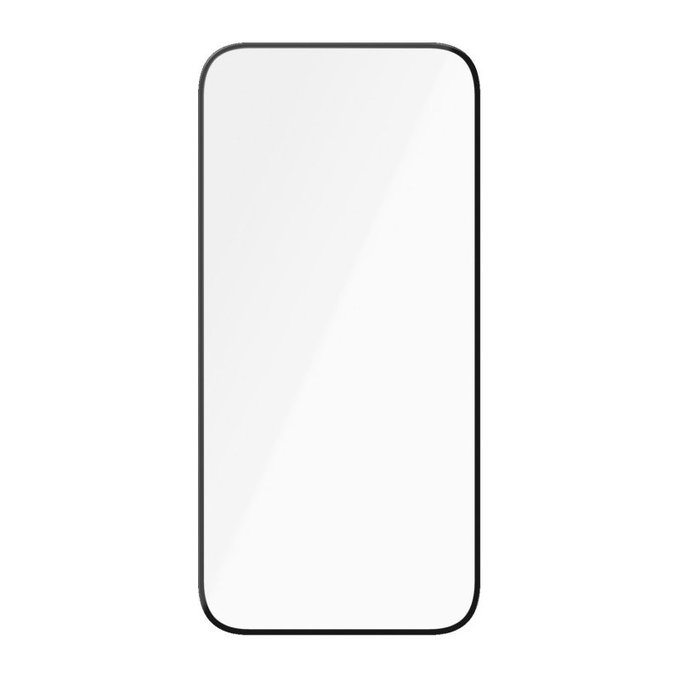 Tvrdené sklo UWF Ceramic s aplikátorom pre iPhone 15, Čierna, PanzerGlass