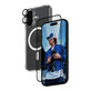 Bundle 3v1 Hoops + Tvrdené sklo UWF + Hard Case pre iPhone 16, PanzerGlass