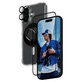 Bundle Hoops + Tvrdené sklo UWF + Hard Case + Magnetic Ring Mount pre iPhone 16, PanzerGlass