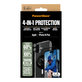 Bundle Hoops + Tvrdené sklo UWF + Hard Case + Magnetic Ring Mount pre iPhone 16 Plus, PanzerGlass
