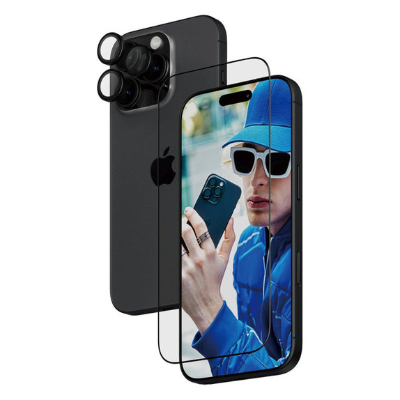 Bundle Hoops + Tvrdené sklo UWF pre iPhone 16 Pro, PanzerGlass