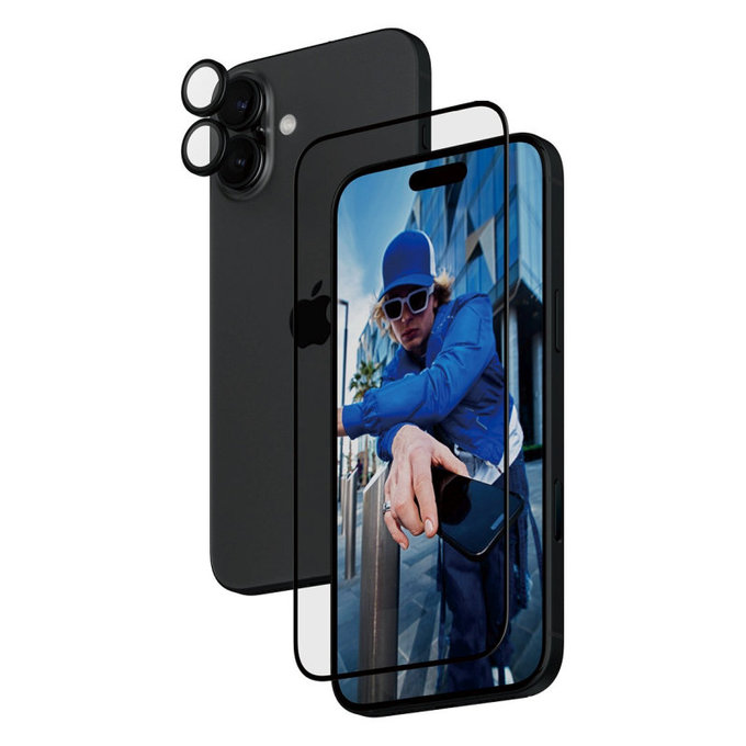 Bundle Hoops + Tvrdené sklo UWF pre iPhone 16 Plus, PanzerGlass