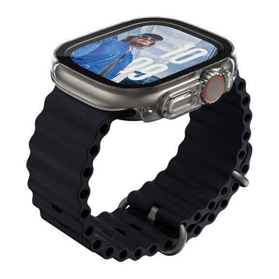 Tvrdené sklo Full Body Slim pre Apple Watch Ultra 2024/Ultra 2/Ultra, Číra, PanzerGlass