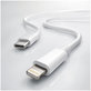 FixPremium - Kábel Lightning/USB-C, 1.5m, biela