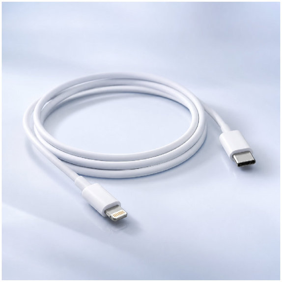 FixPremium - Kábel Lightning/USB-C, 1.5m, biela
