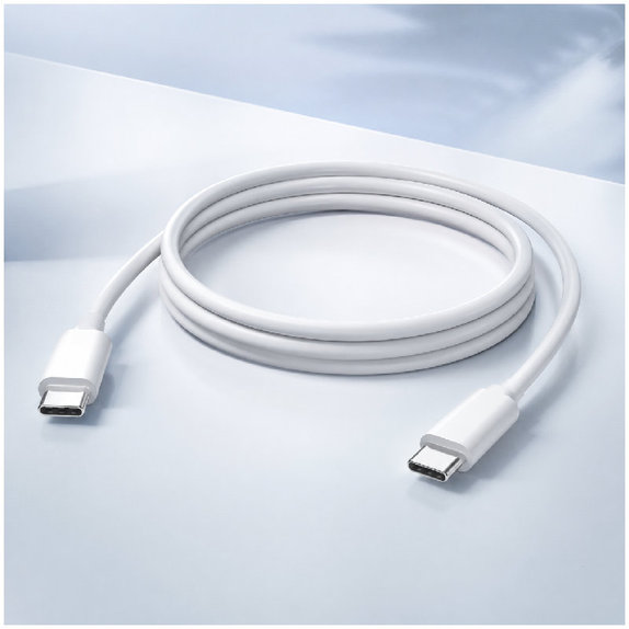 FixPremium - Kábel USB-C/USB-C, 1.5m, biela