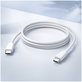 FixPremium - Kábel USB-C/USB-C, 1.5m, biela