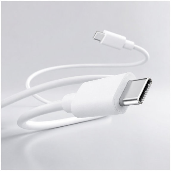 FixPremium - Kábel USB-C/USB-C, 1.5m, biela