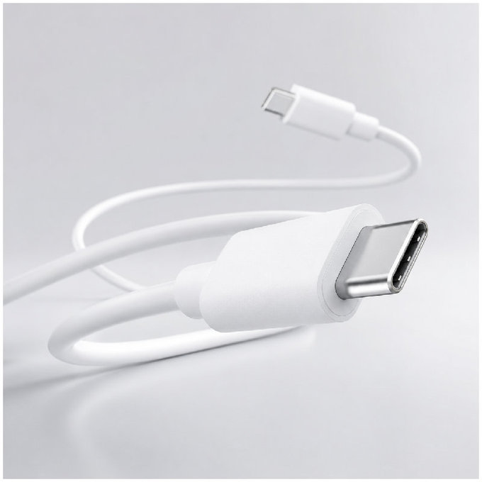 FixPremium - Kábel USB-C/USB-C, 1.5m, biela