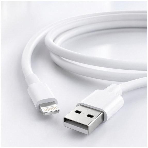 FixPremium - Kábel Lightning/USB, 1.5m, biela