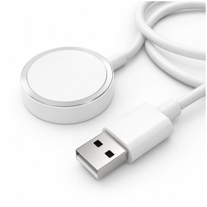 FixPremium - Kábel Watch/USB, 1.5m, biela