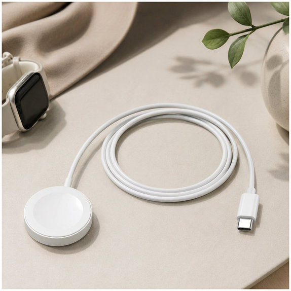 FixPremium - Kábel Watch/USB-C, 1.5m, biela