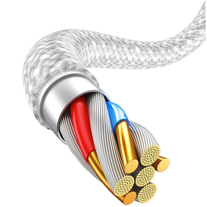 Baseus - Kábel Lightning/USB, 1.5m, biela