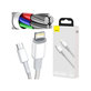Baseus - Kábel Lightning/USB-C, 1.5m, biela