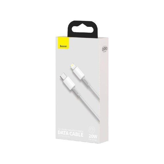 Baseus - Kábel Lightning/USB-C, 1.5m, biela