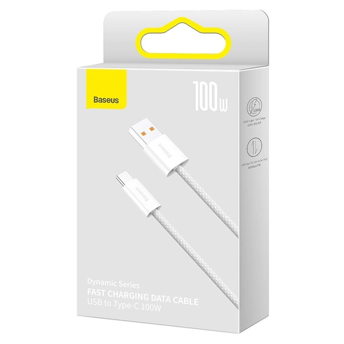 Baseus - Kábel USB-C/USB, 1.5m, biela